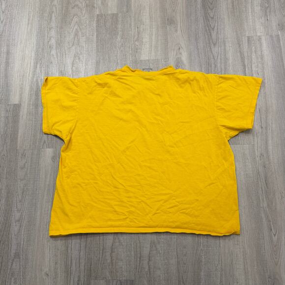 Vintage Nike Swoosh Shirt Men's 2XL Boxy Yellow 90s Logo Check Embroidered - Picture 6 of 7
